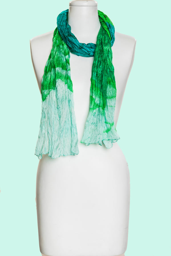 Color Waves Silk Scarf (SE-414)